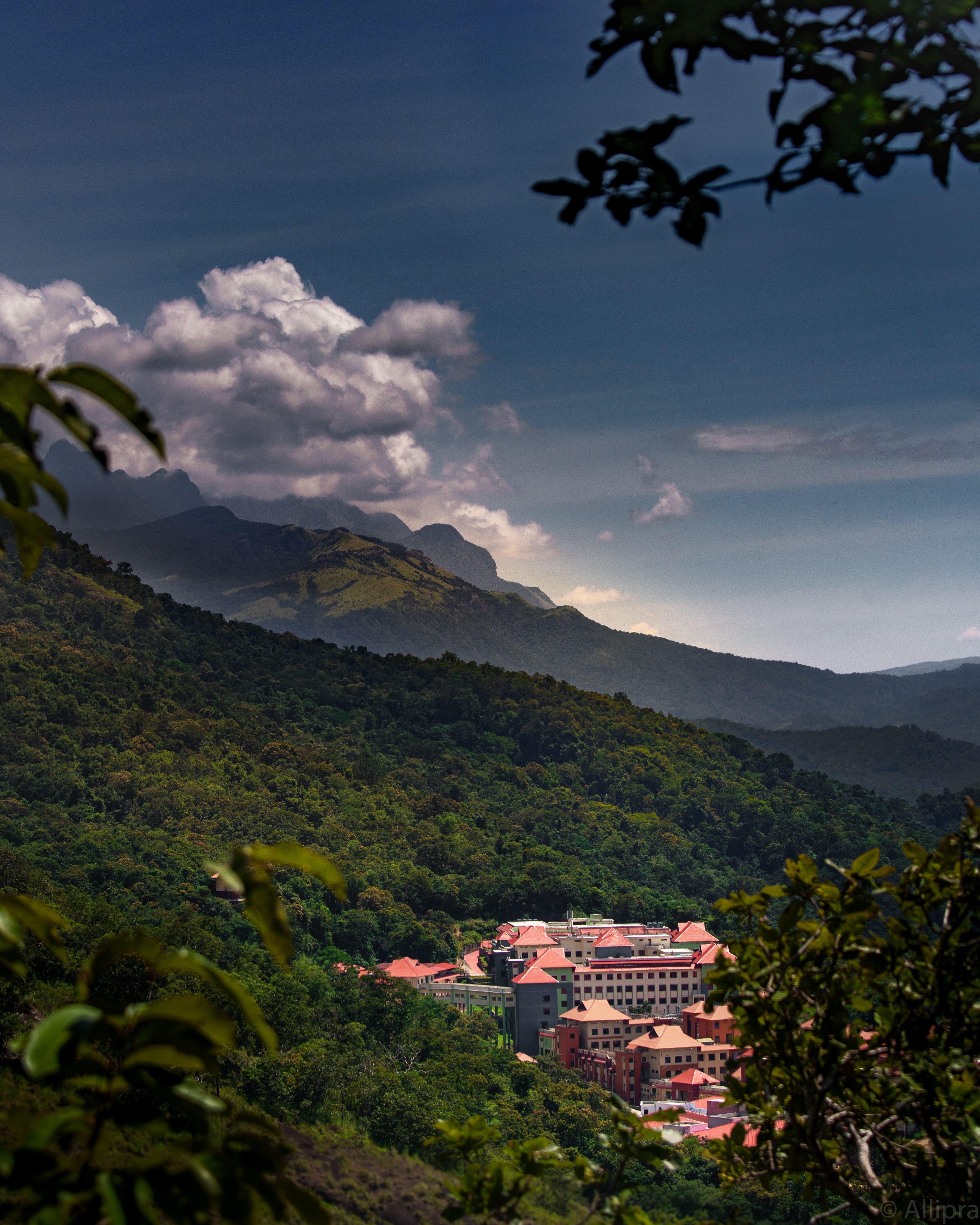 Campus nestled amidst greenery