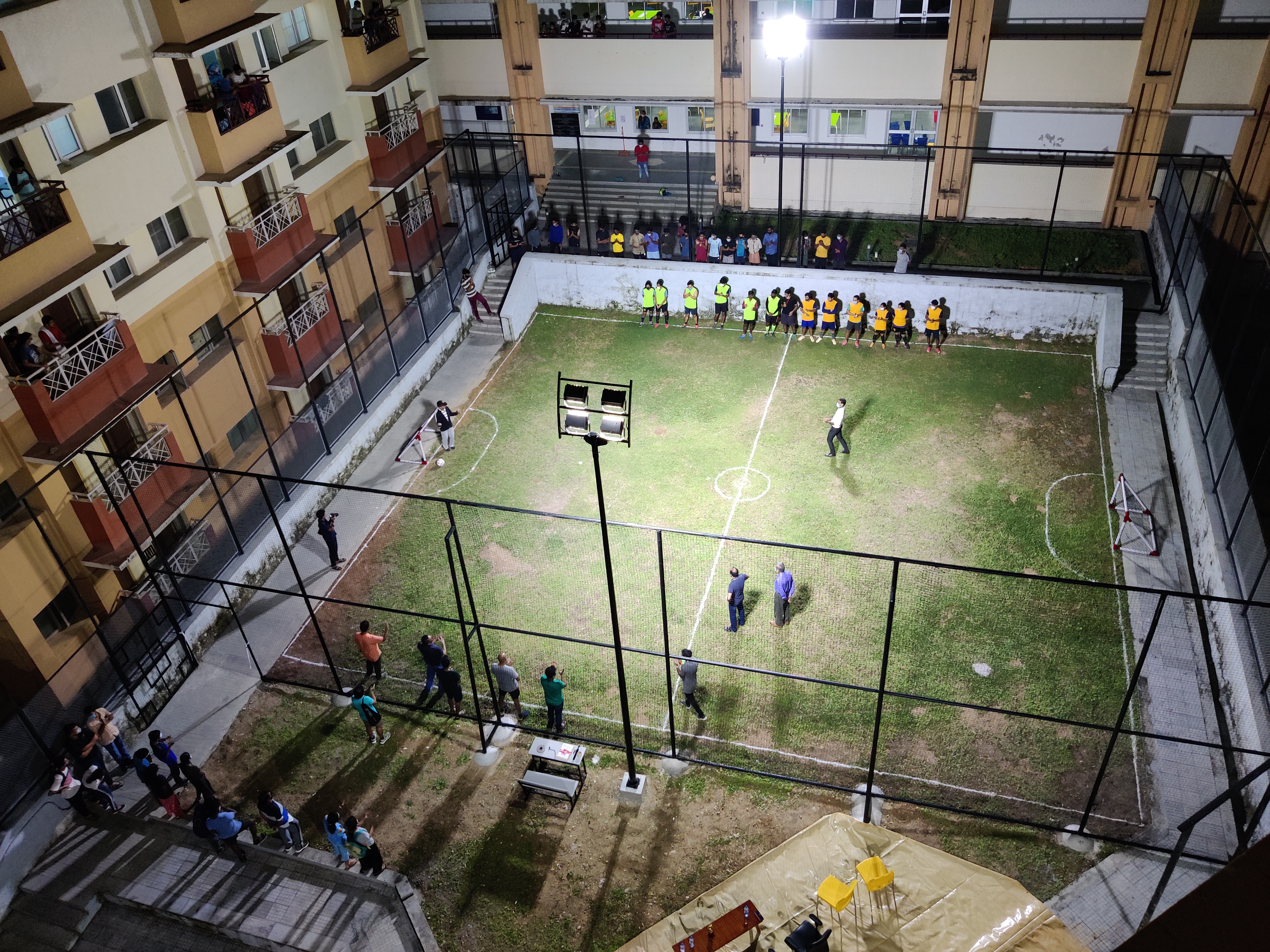 Futsal court.