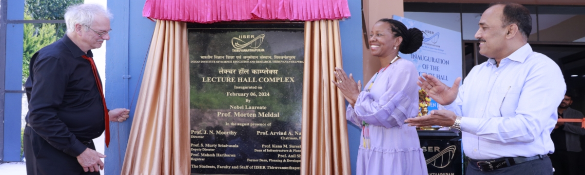 Nobel laureate Prof. Morten P Meldal inaugurates the Lecture Hall Complex