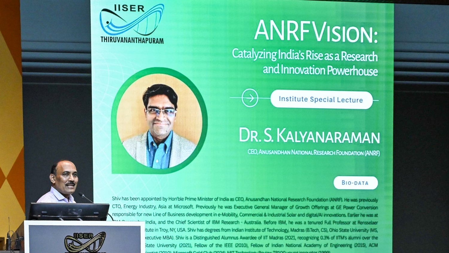 Dr. S. Kalyanaraman, CEO ANRF Visit  photo - 4