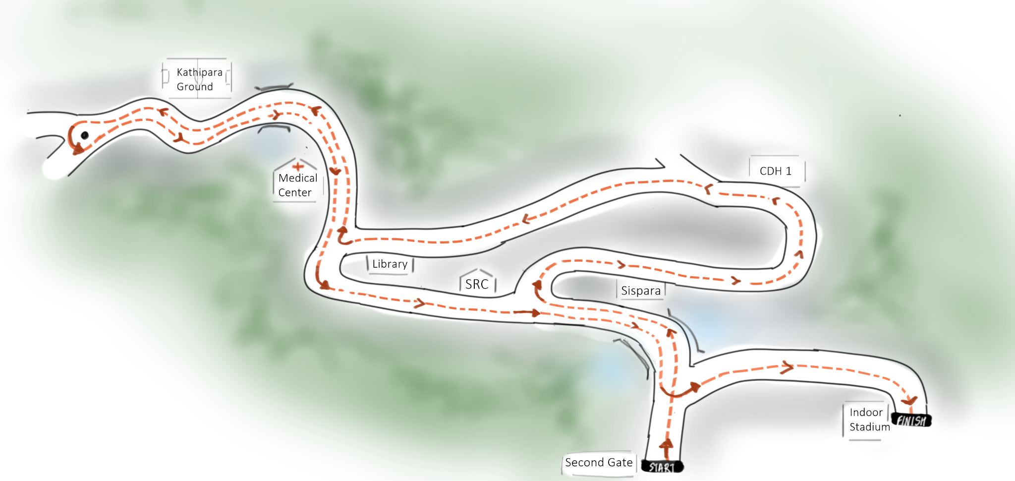 Image: Fit India Run 2021 Route Map