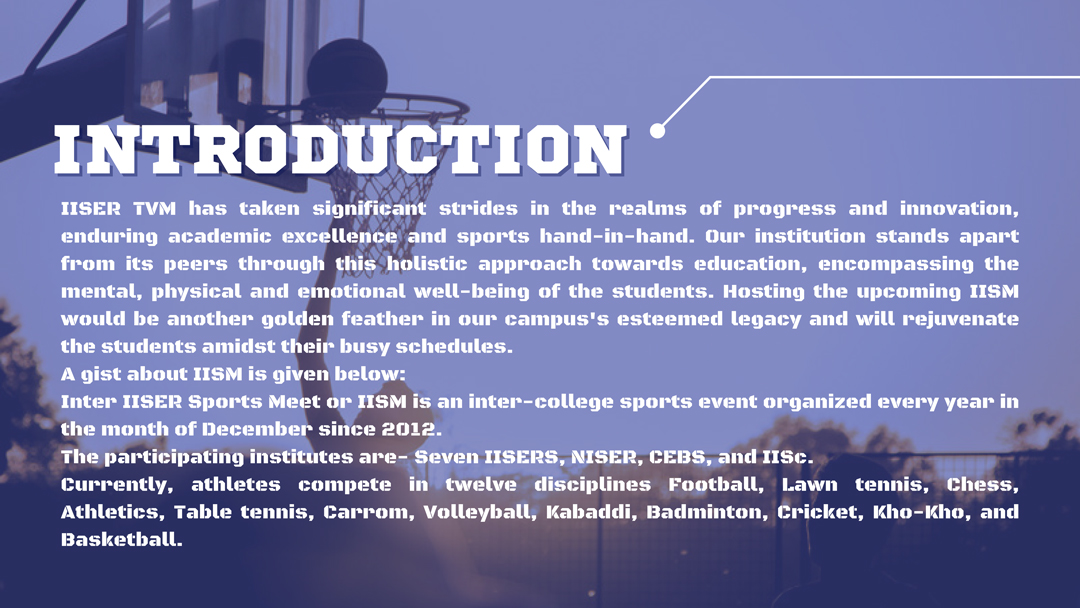 Inter IISER Sports Meet