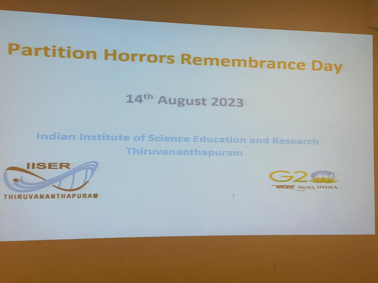 Partition Horrors Remembrance Day Photos