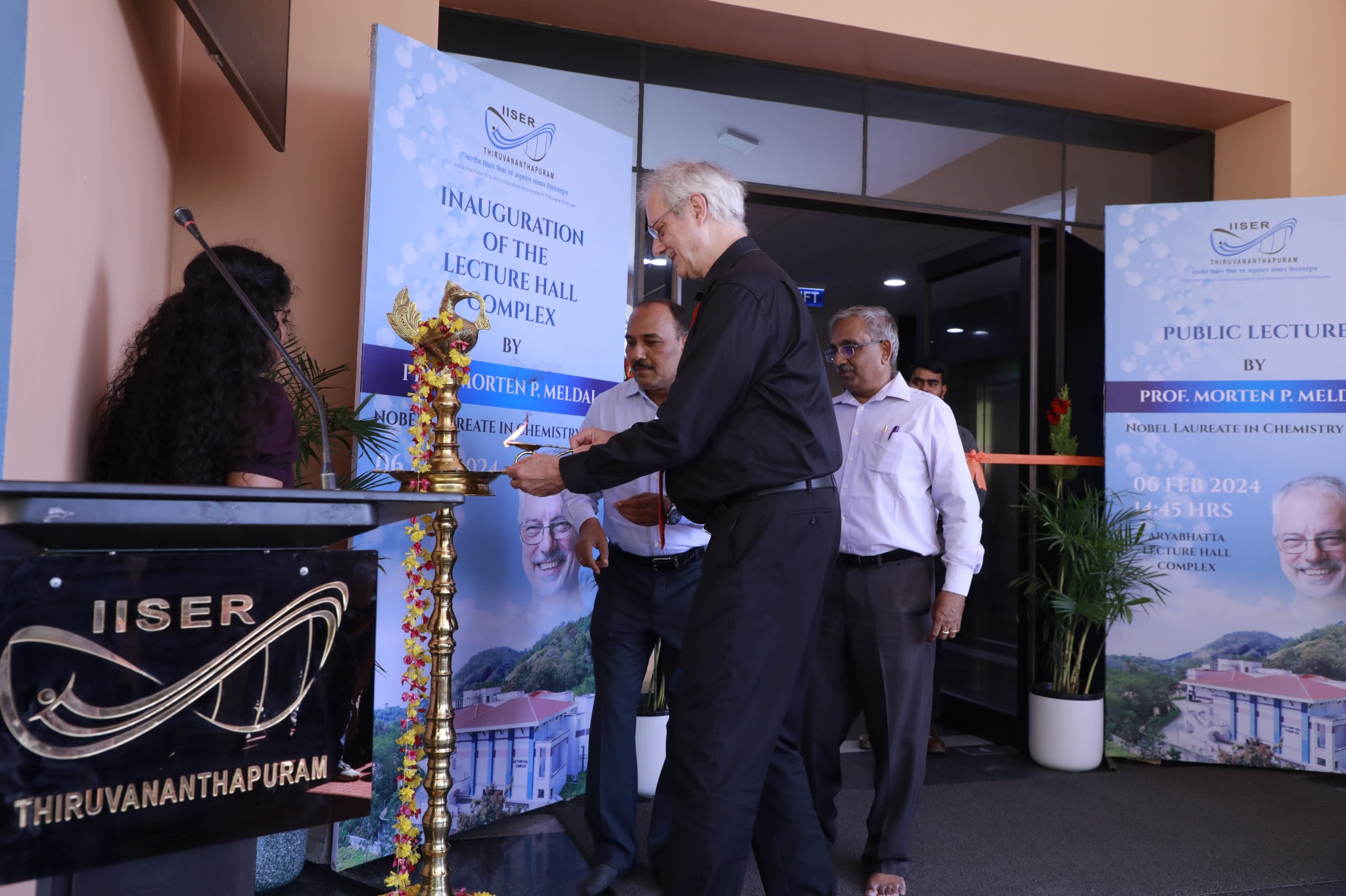 Photo of Prof Meldal Visit