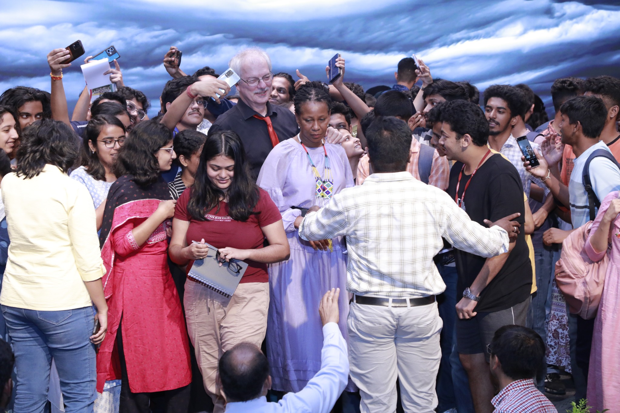 Photo of Prof Meldal Visit